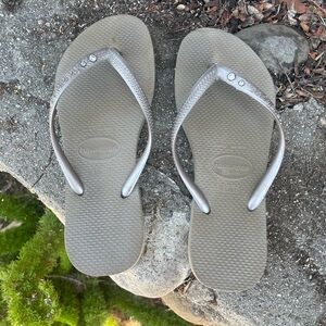 Havaianas Slim Metallic Flip Flops